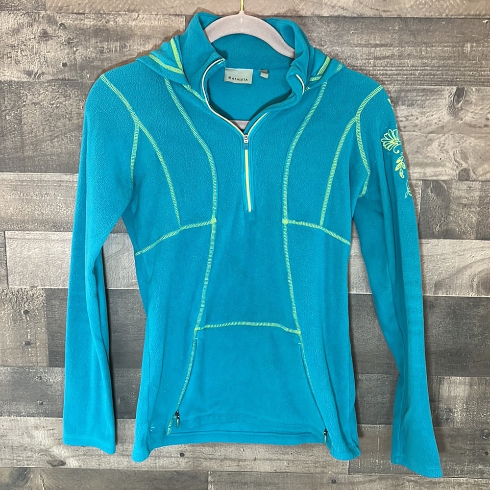 Athleta Zip Neck Hoodie